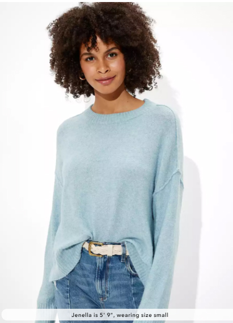 soft aqua sweater