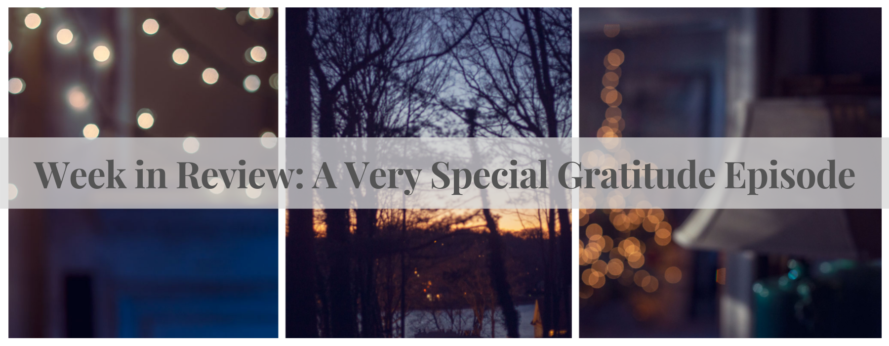 dark blue winter vignette collage