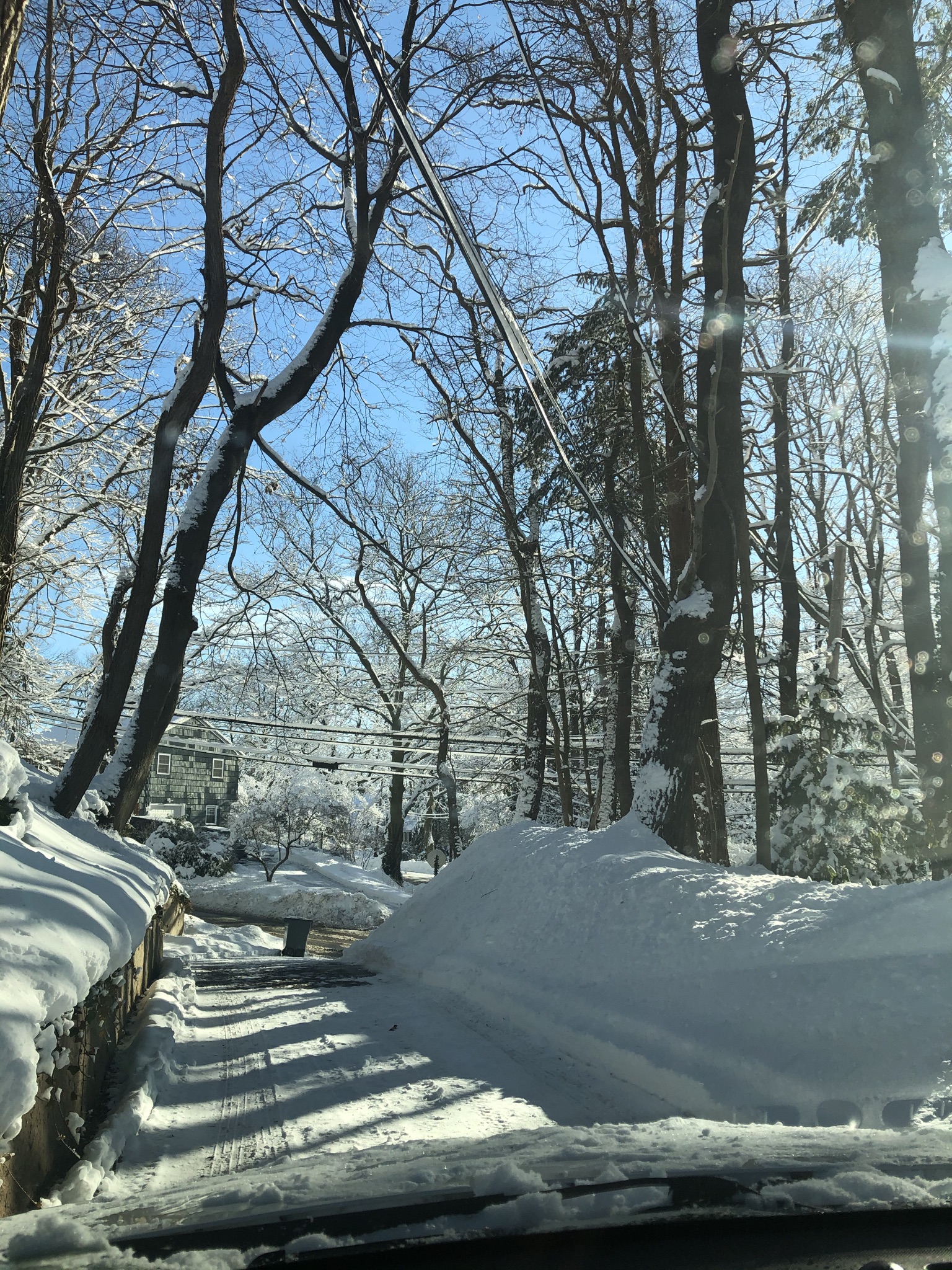 snowy driveway